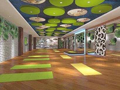 楚雄健身房设计_美健健身运动会馆设计