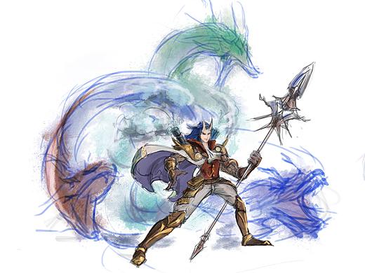 大话西游--角色设计-龙战士