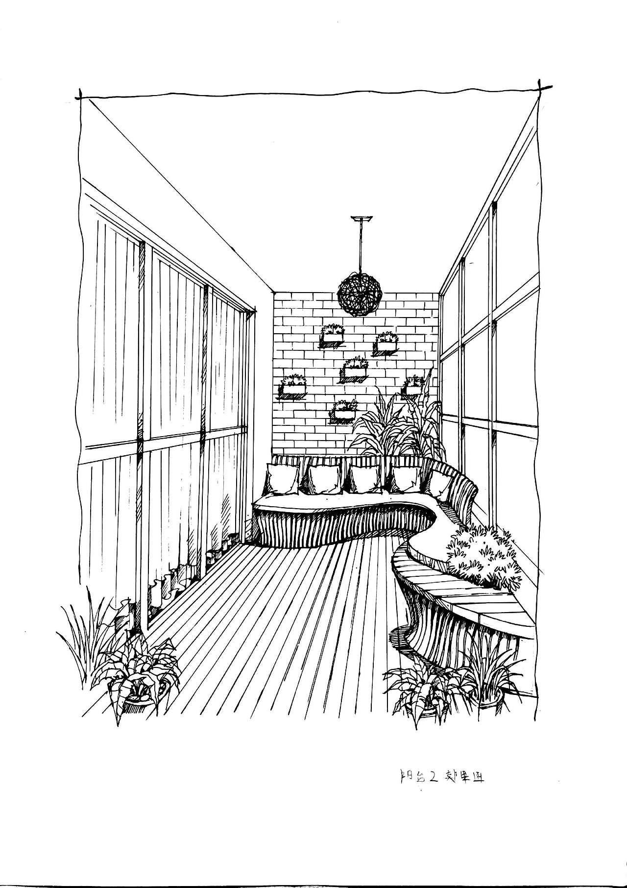 室内手绘效果图