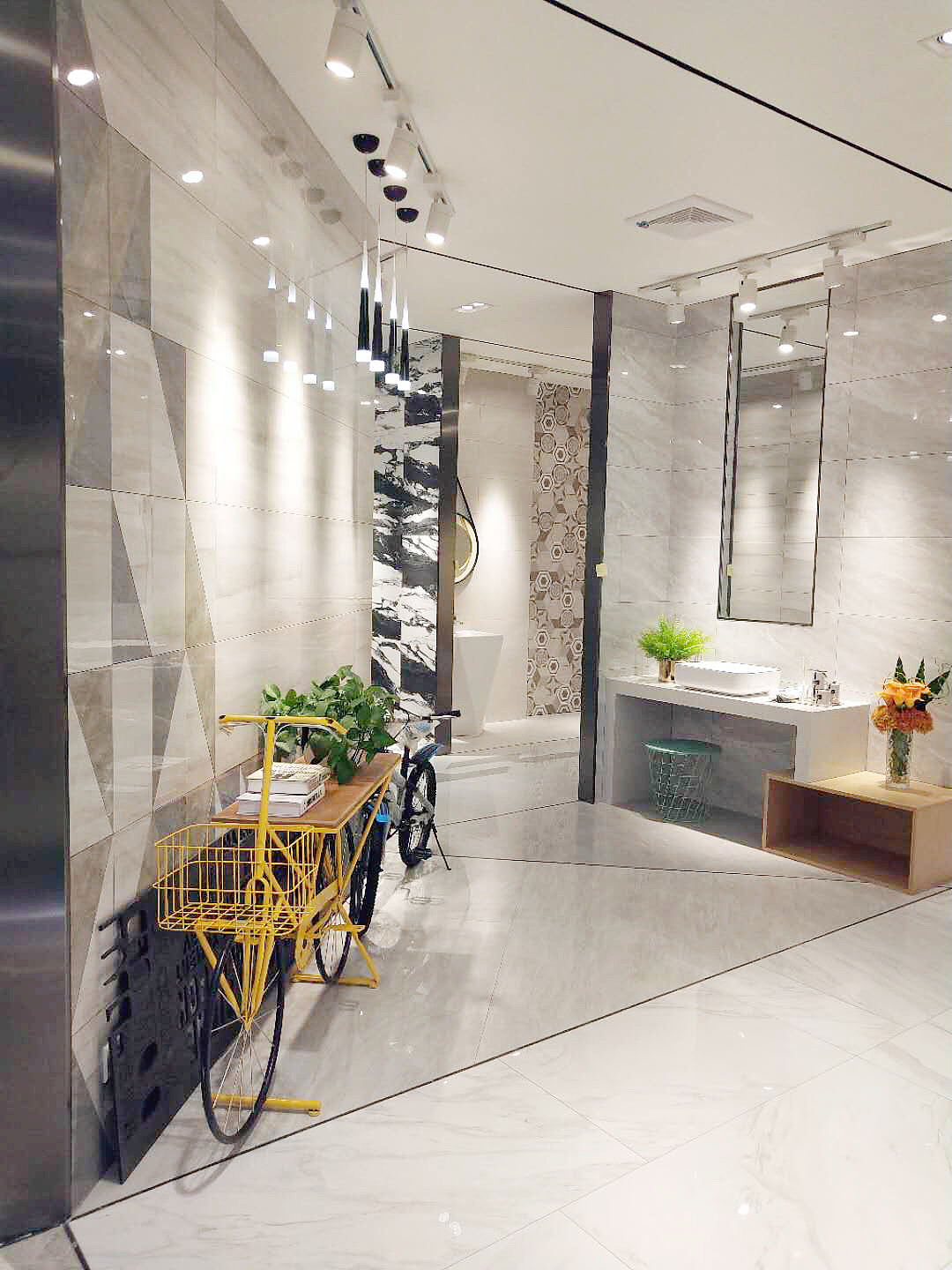 郎玛瓷砖林榆树店 瓷砖门店实景摄影