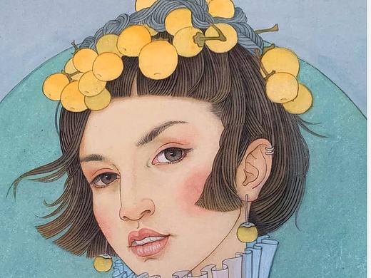 国画人物春天系列