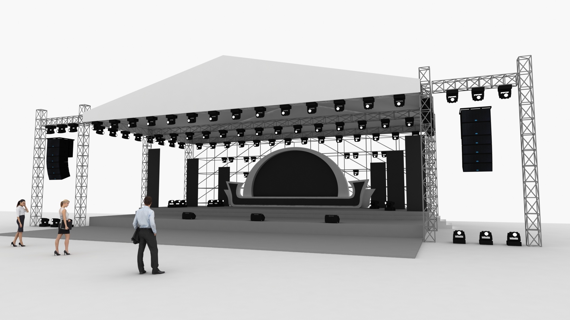 音乐节舞台设计效果图|三维|场景|3D设计师NG男 - 原创作品 - 站酷 (ZCOOL)