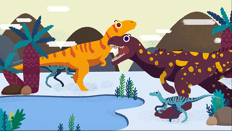 幼儿恐龙科普动画（图ZMTc1NjYyODI0） - 儿童插画 - 站酷设计师Hall_s原创素材 - 站酷ZCOOL