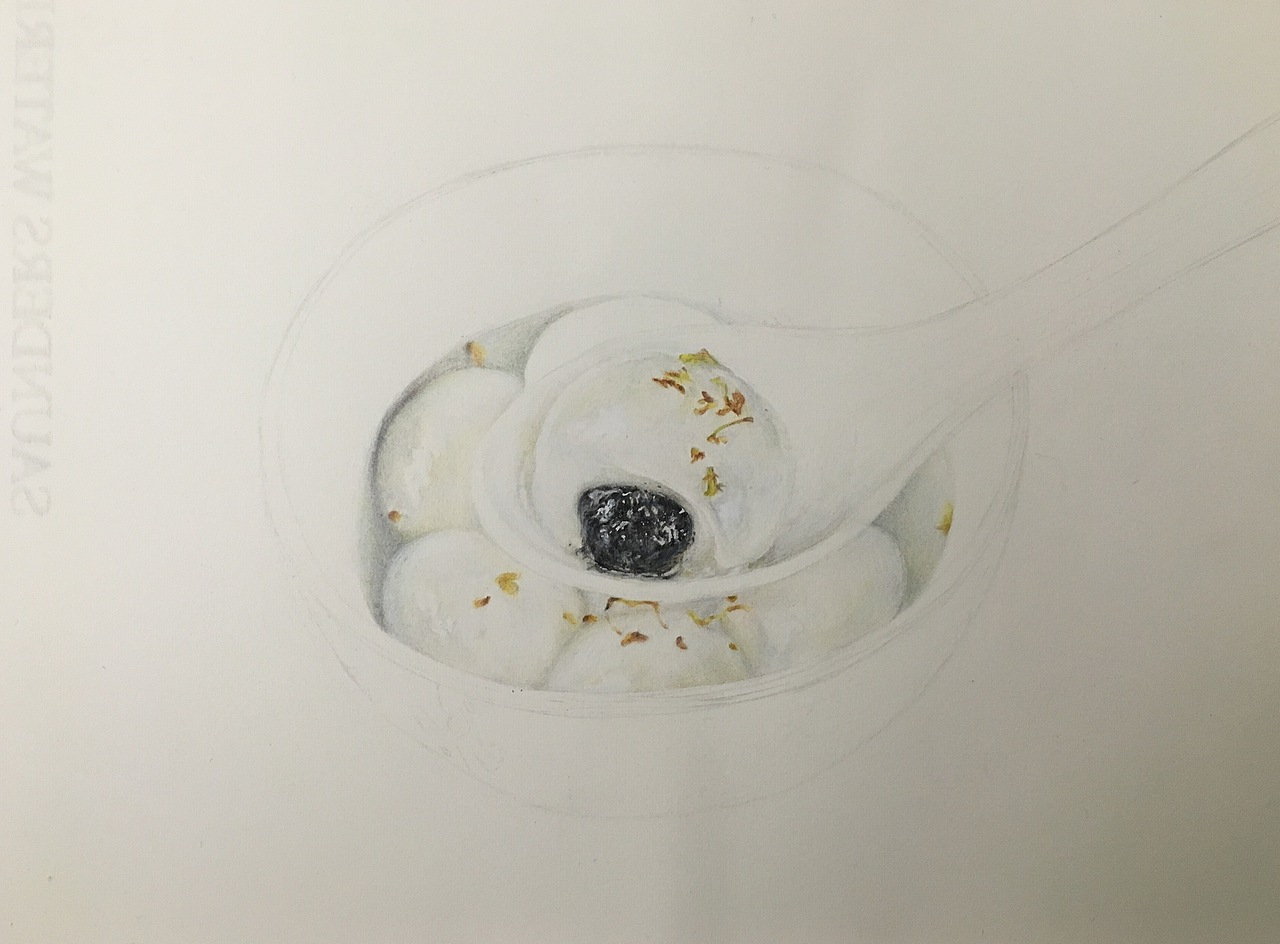 冬至.画.汤圆