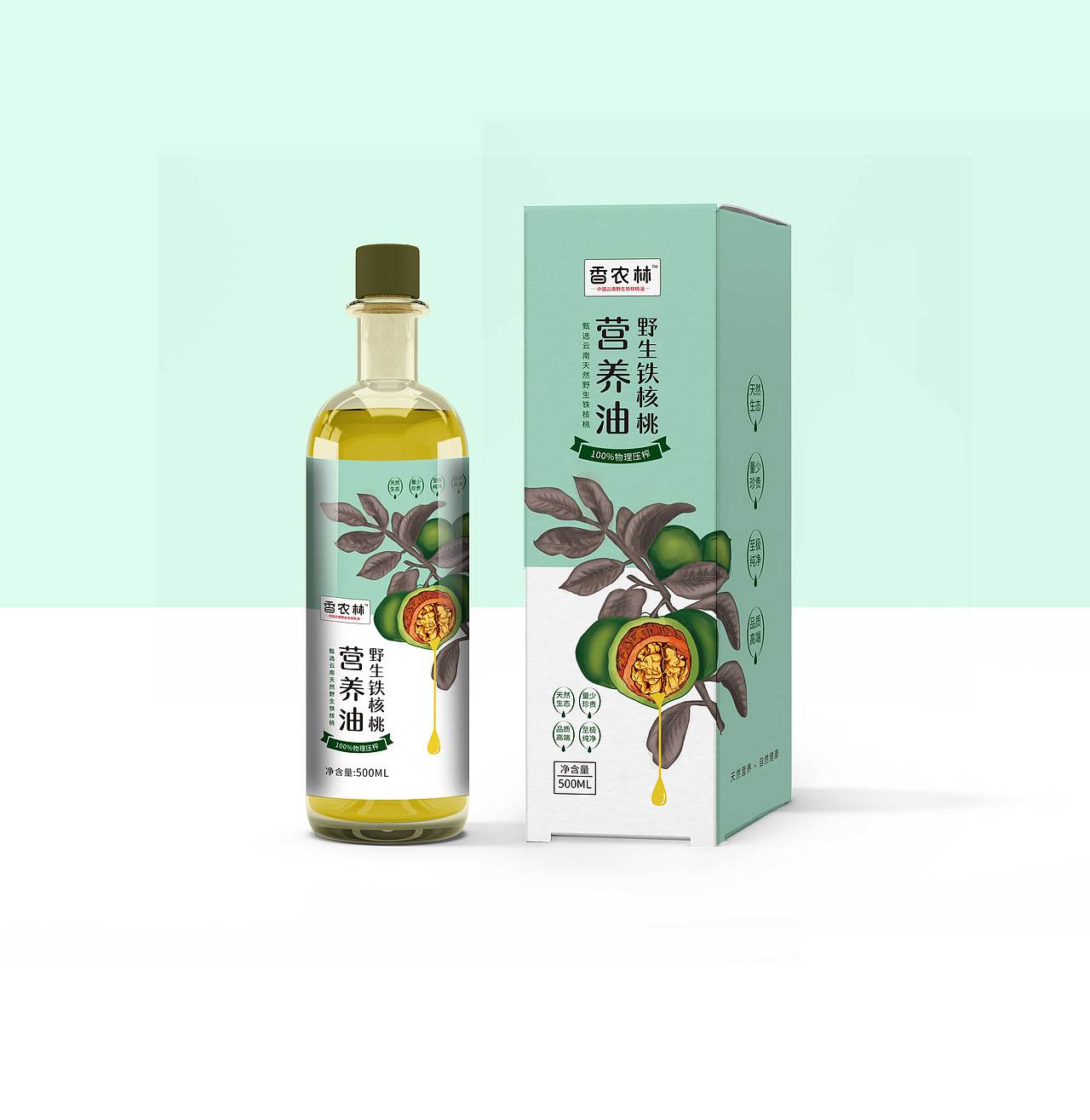 核桃油包装设计