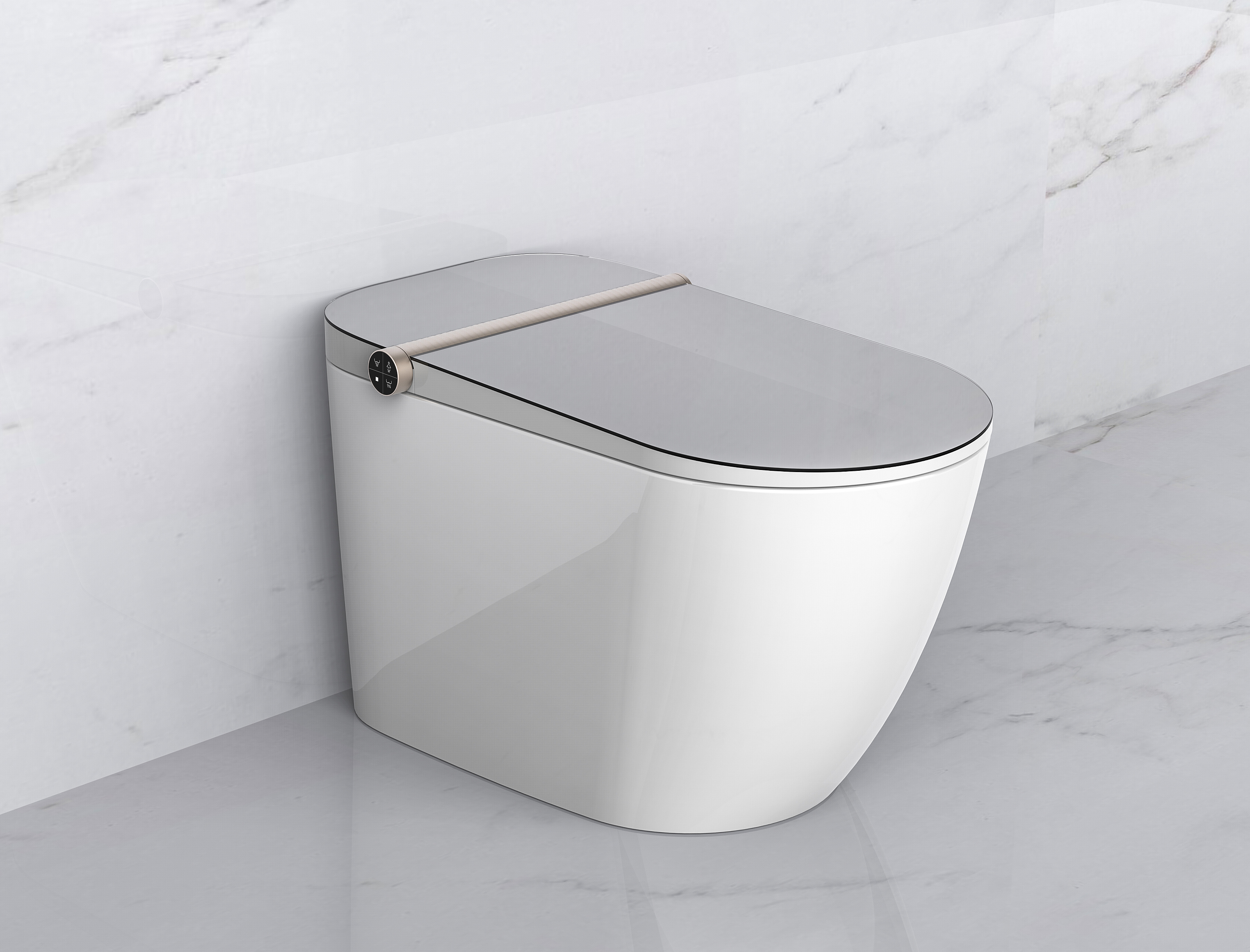 高端简约智能马桶设计