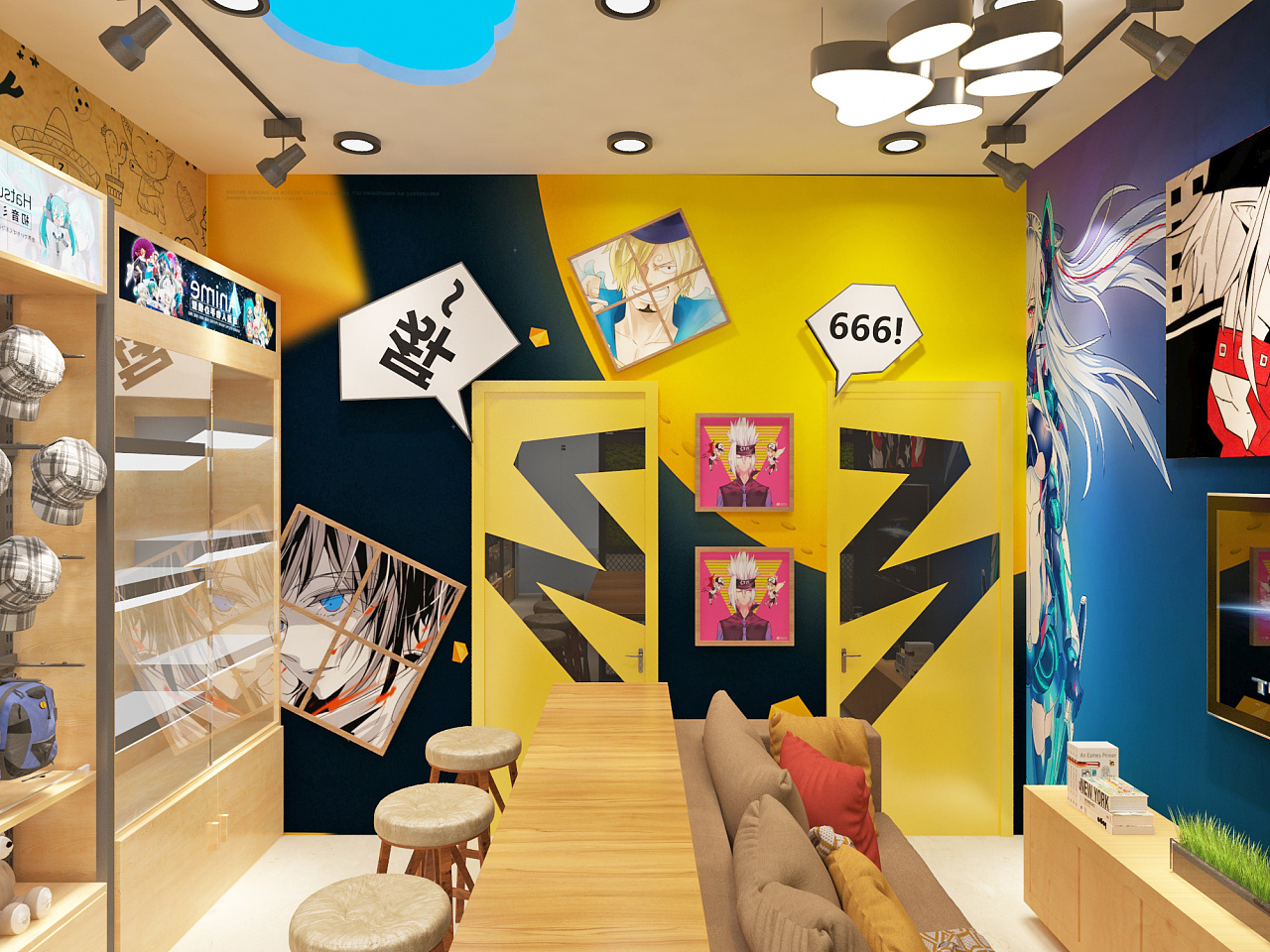 77动漫室内3d图设计|空间|家装设计|77动漫v5 - 原创作品 - 站酷