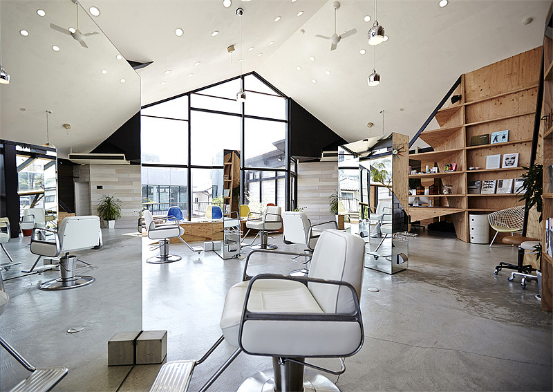 美发店装修设计|美发沙龙设计|理发店设计|美业设计