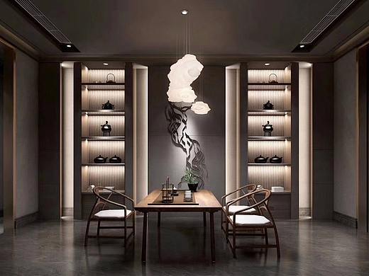sap养生堂，门头，茶室，养身间，端景等一整套效果图