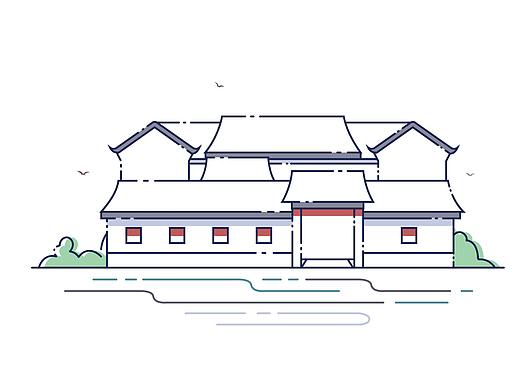 五十六民族之特色建筑图标七