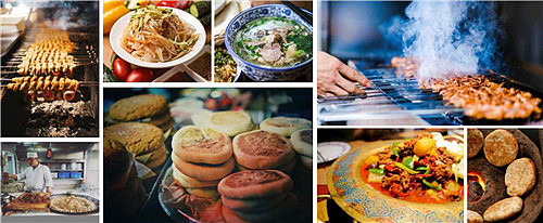 【美食广场设计】霍尔果斯金港皮草城环球美食港