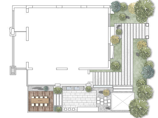 现代风与自然庭院的碰撞