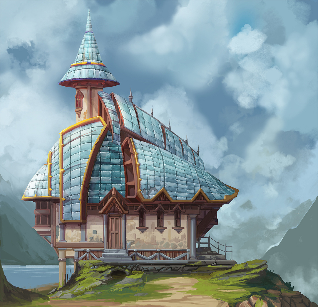 单体建筑~|插画|游戏原画|达夫小盆友 - 原创作品 - 站酷 (zcool)