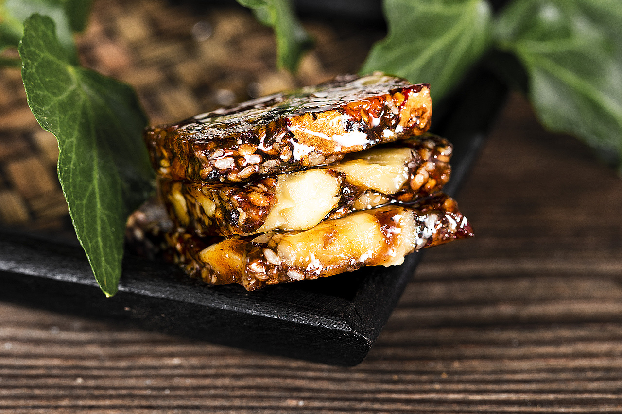 美食摄影阿胶固元糕