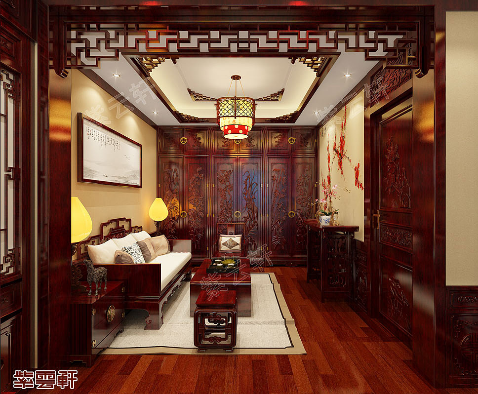 仿古豪宅起居室实例设计