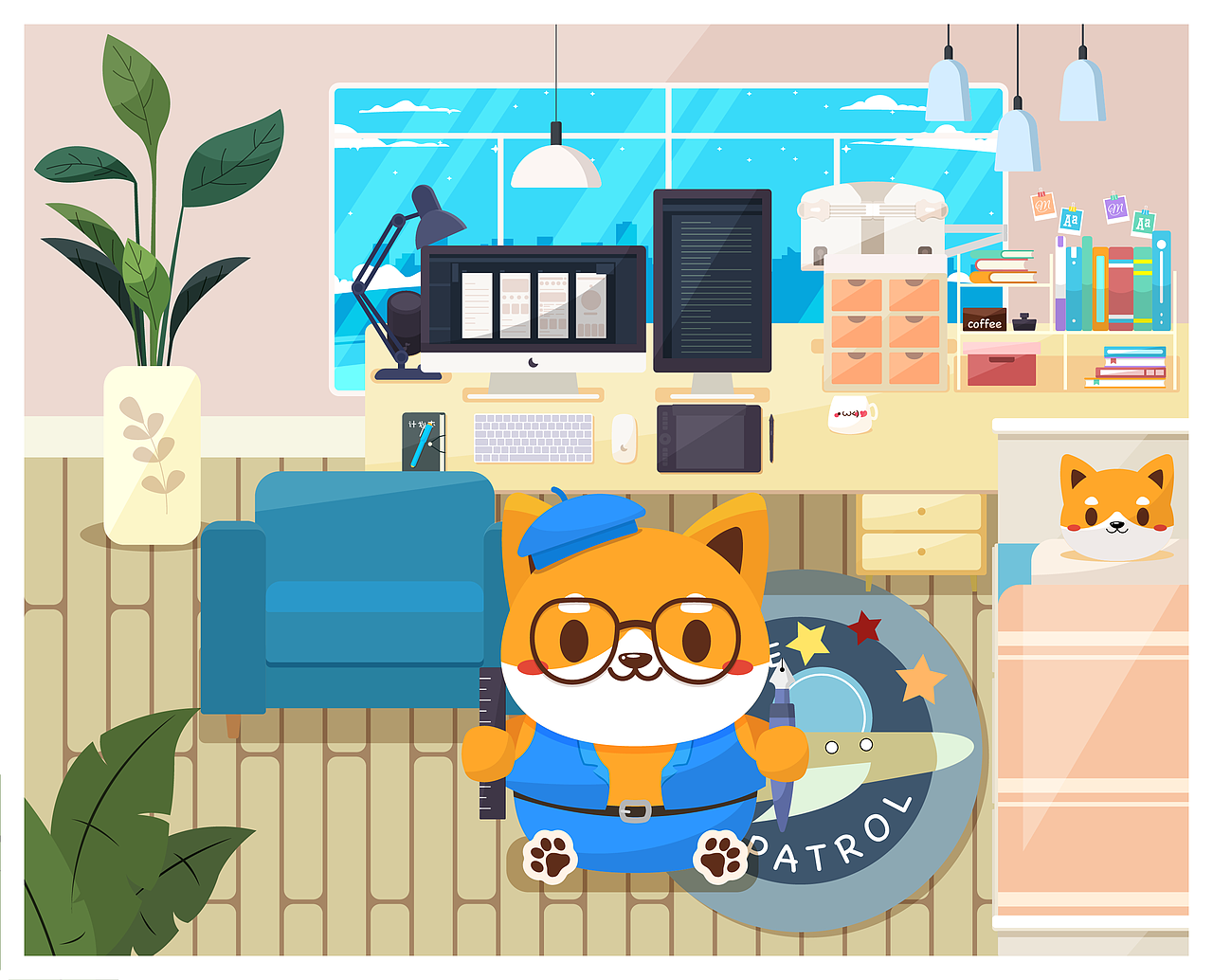 我的書房（圖ZMjUxNTk3NTA0） - 創(chuàng)作習作 - 站酷設計師伯毅狼原創(chuàng)素材 - 站酷ZCOOL