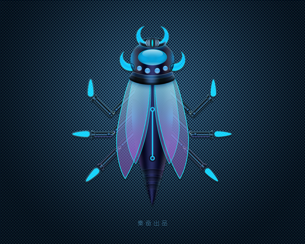 机械甲虫,学习UI课程的习作。