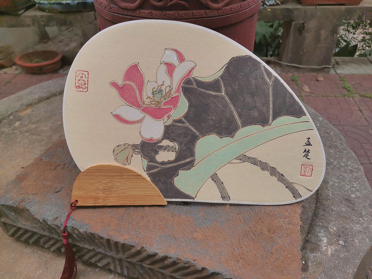 团扇|纯艺术|绘画|刘孟楚_原创作品-站酷zcool