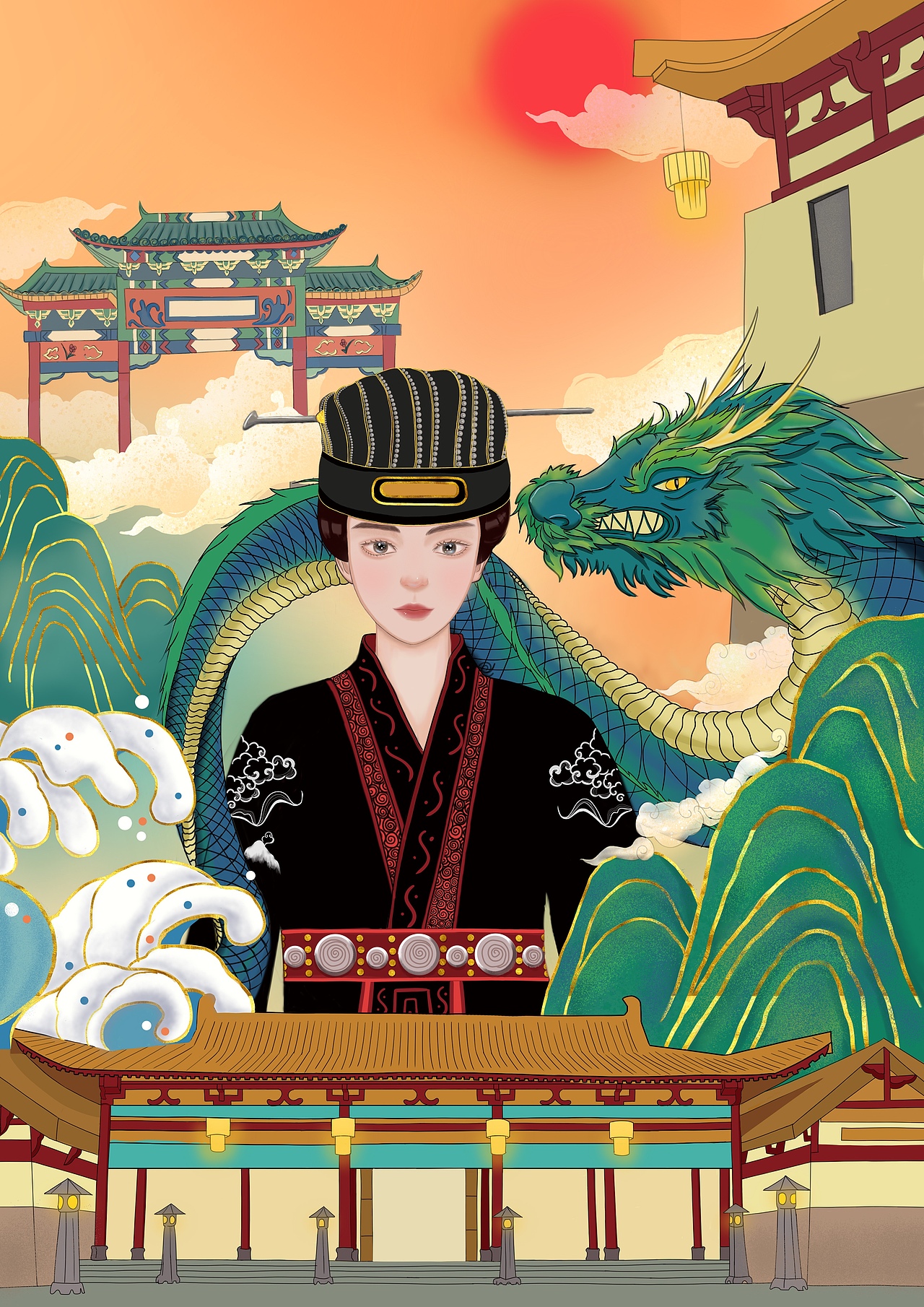笄冠之礼（图ZMjYwMzYwMjIw） - 创作习作 - 站酷设计师Aixp原创素材 - 站酷ZCOOL