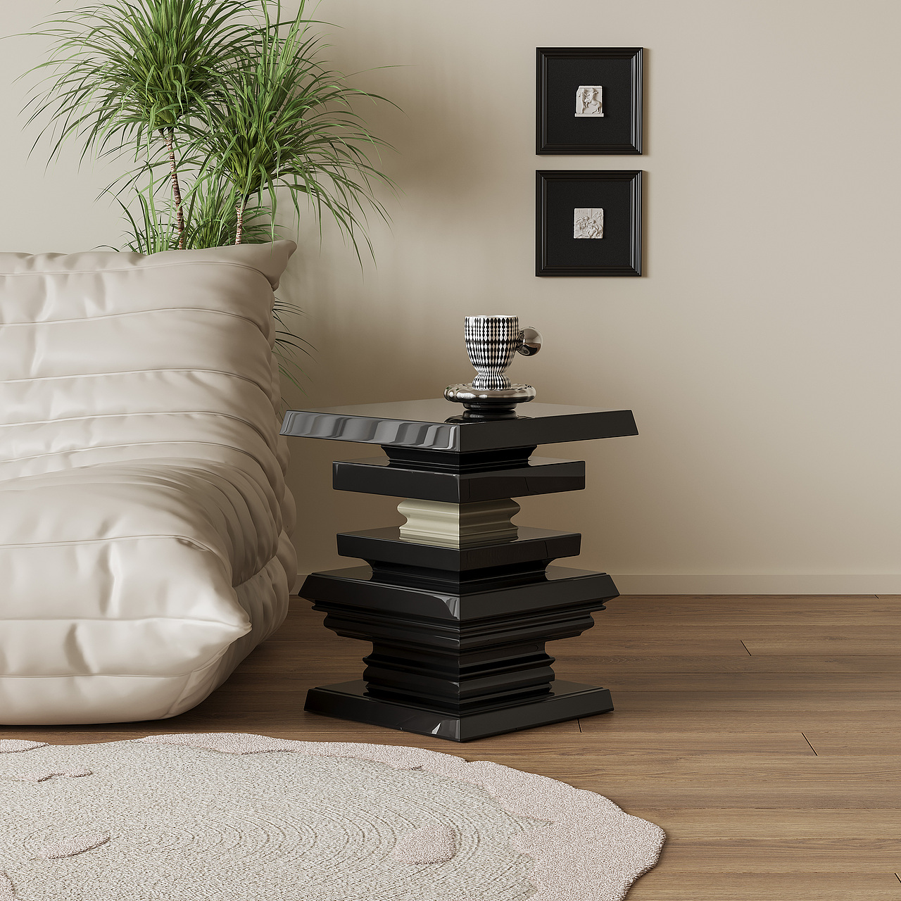 黑色边几1（图ZMzc0NzE4ODI0） - 生活用品 - 站酷设计师川田野产品新闻发原创素材 - 站酷ZCOOL