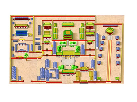 沈阳故宫鸟瞰图