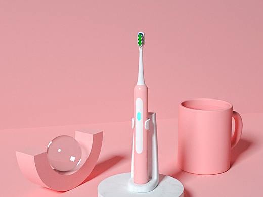 C4D&OC电动牙刷建模渲染产品场景