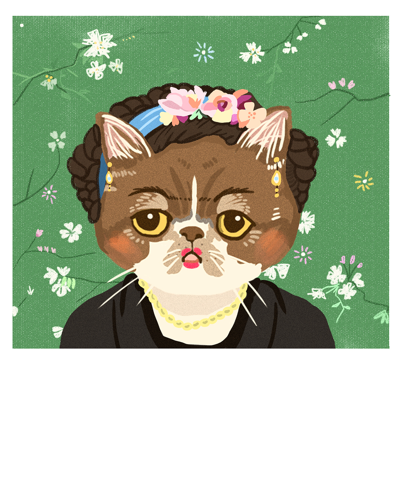 貓咪肖像畫（圖ZMTMwMzI3Nzcy） - 創(chuàng)作習(xí)作 - 站酷設(shè)計師肥貓燉田七原創(chuàng)素材 - 站酷ZCOOL