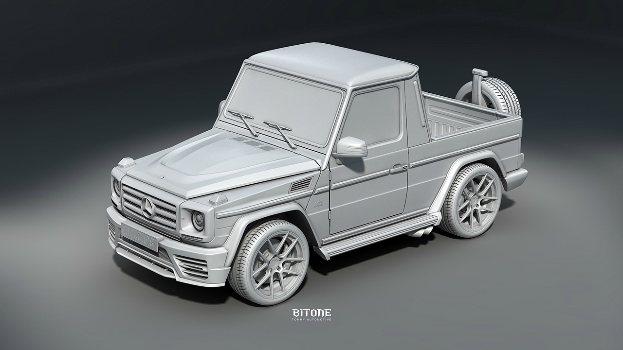 CGI Benz-G 65 Tommy Pickup（图ZOTE4OTYyNDQ=） - 机械/交通 - 站酷设计师Tommy_林冲原创素材 - 站酷ZCOOL