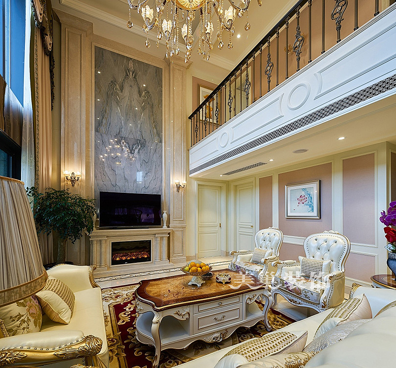 复式楼电视背景墙