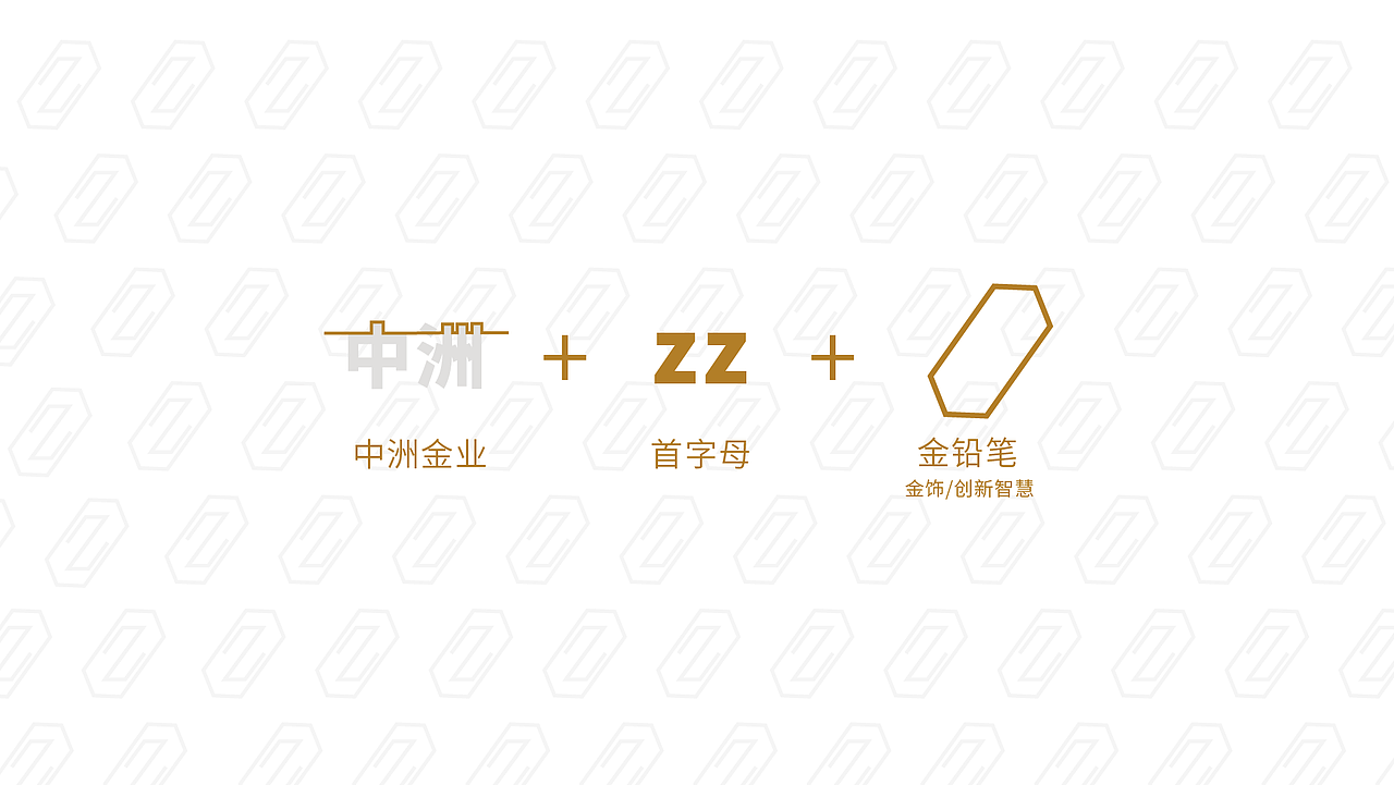 黄金企业品牌logo视觉提案