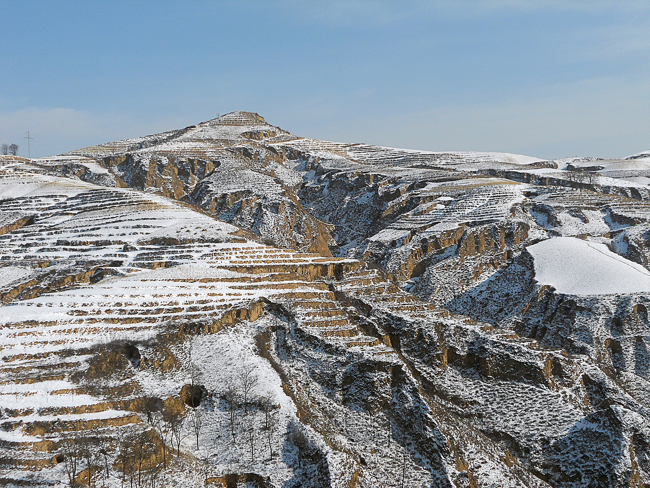 黄土高原的万里雪