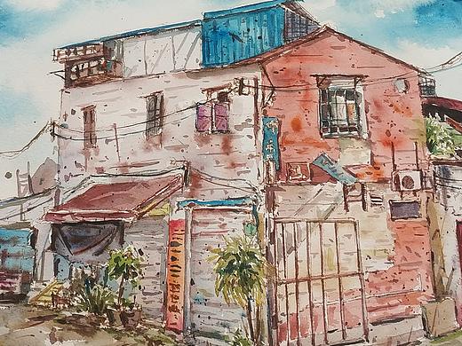 海珠 泰沙路  门口岗街  采风写生