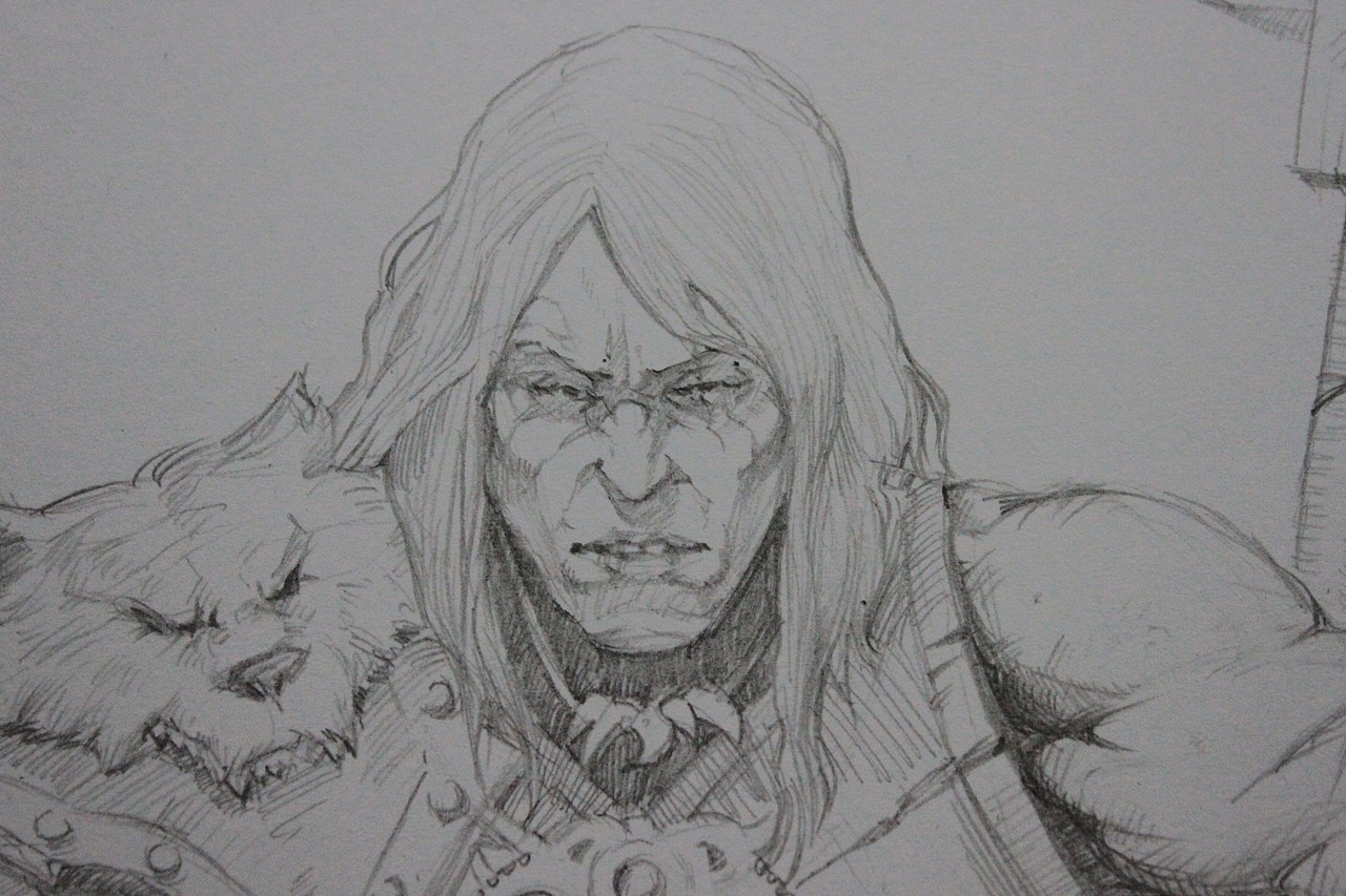 蛮王&nbsp;&nbsp;手绘&nbsp;&nbsp;过程?