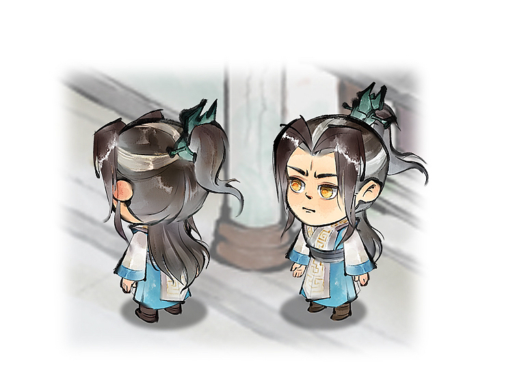 RGP水墨国风q版角色设计