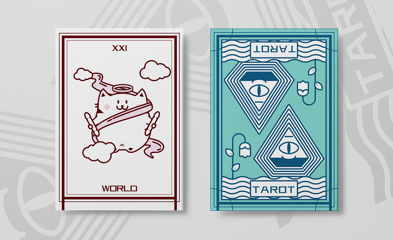 无糖猫塔罗牌（图ZMTY5MTQwMzUy） - 创作习作 - 站酷设计师林舜原创素材 - 站酷ZCOOL
