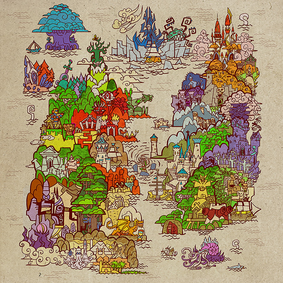 魔兽世界的地图fanart（图ZMTc1NjQ4OTcy） - 新锐潮流插画 - 站酷设计师breathing2004原创素材 - 站酷ZCOOL