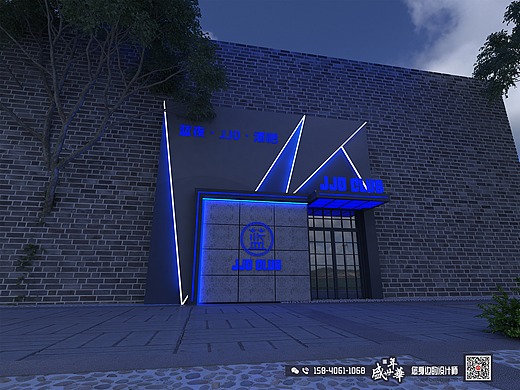 新鲜出炉的酒吧门头设计