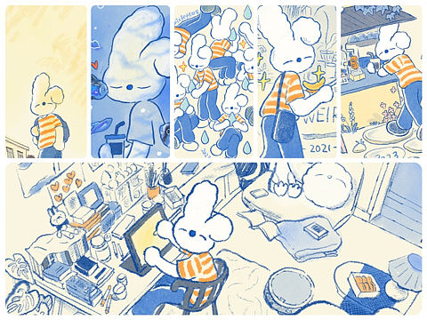 八月 你辛苦了/日常小画
