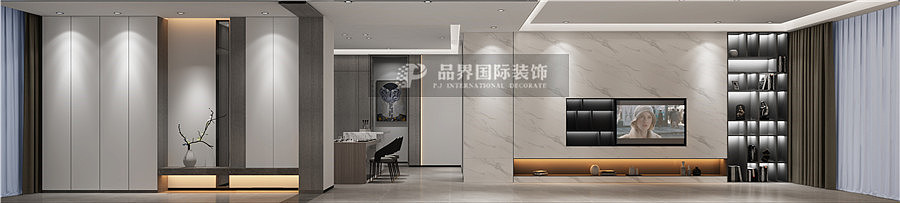 郑州品界设计丨古德佳苑160平层现代极简装修设计案例（图ZMTc2OTgxNTEy） - 家装设计 - 站酷设计师淡墨淸彩原创素材 - 站酷ZCOOL