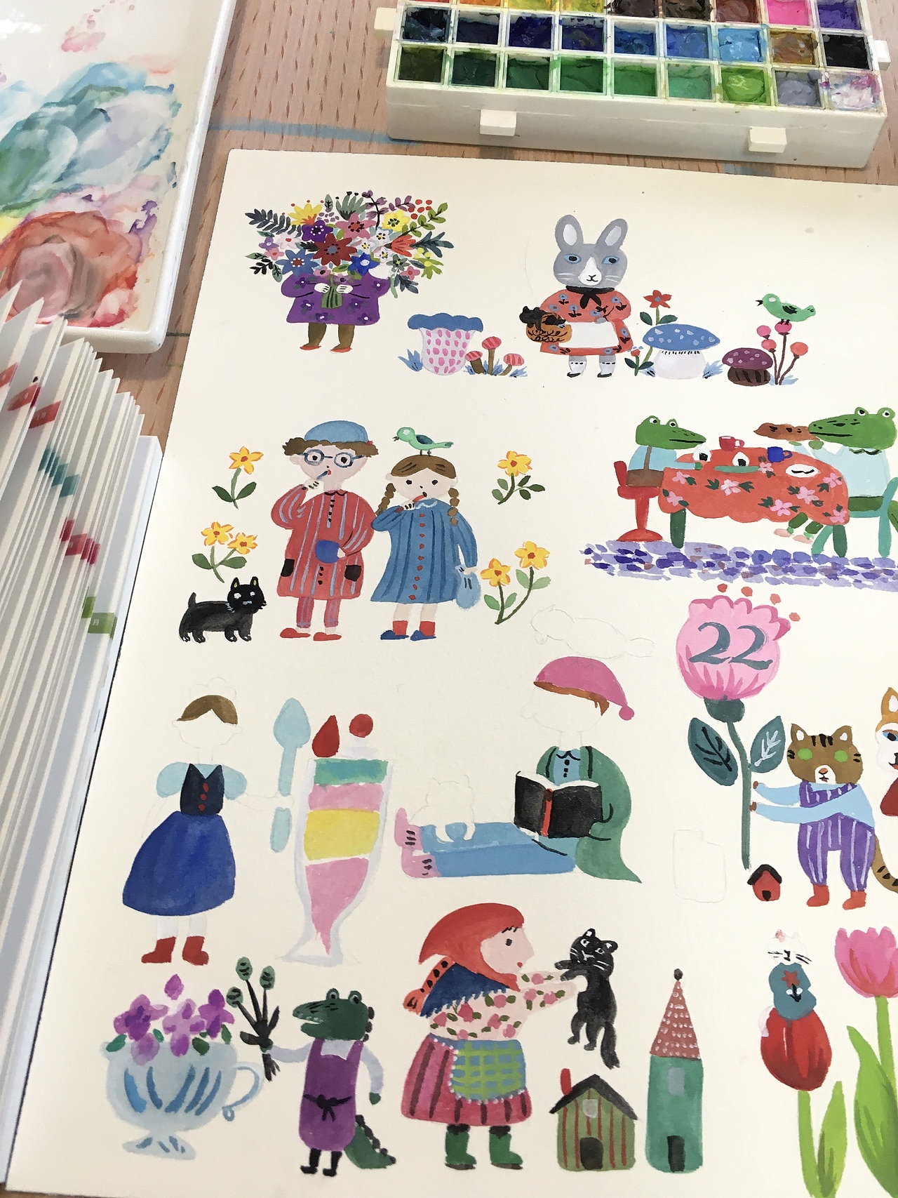 插画 | 临摹练习 |北岸由美的356日