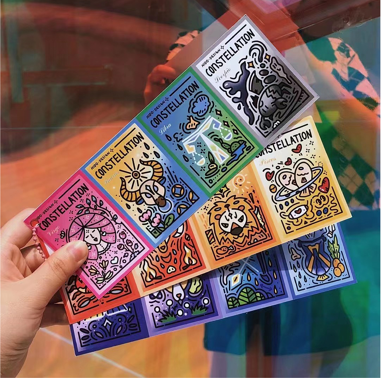 NIDO十二星座系列明信片（图ZMjgwMjc2NjI4） - 艺术插画 - 站酷设计师圆年小尼多原创素材 - 站酷ZCOOL