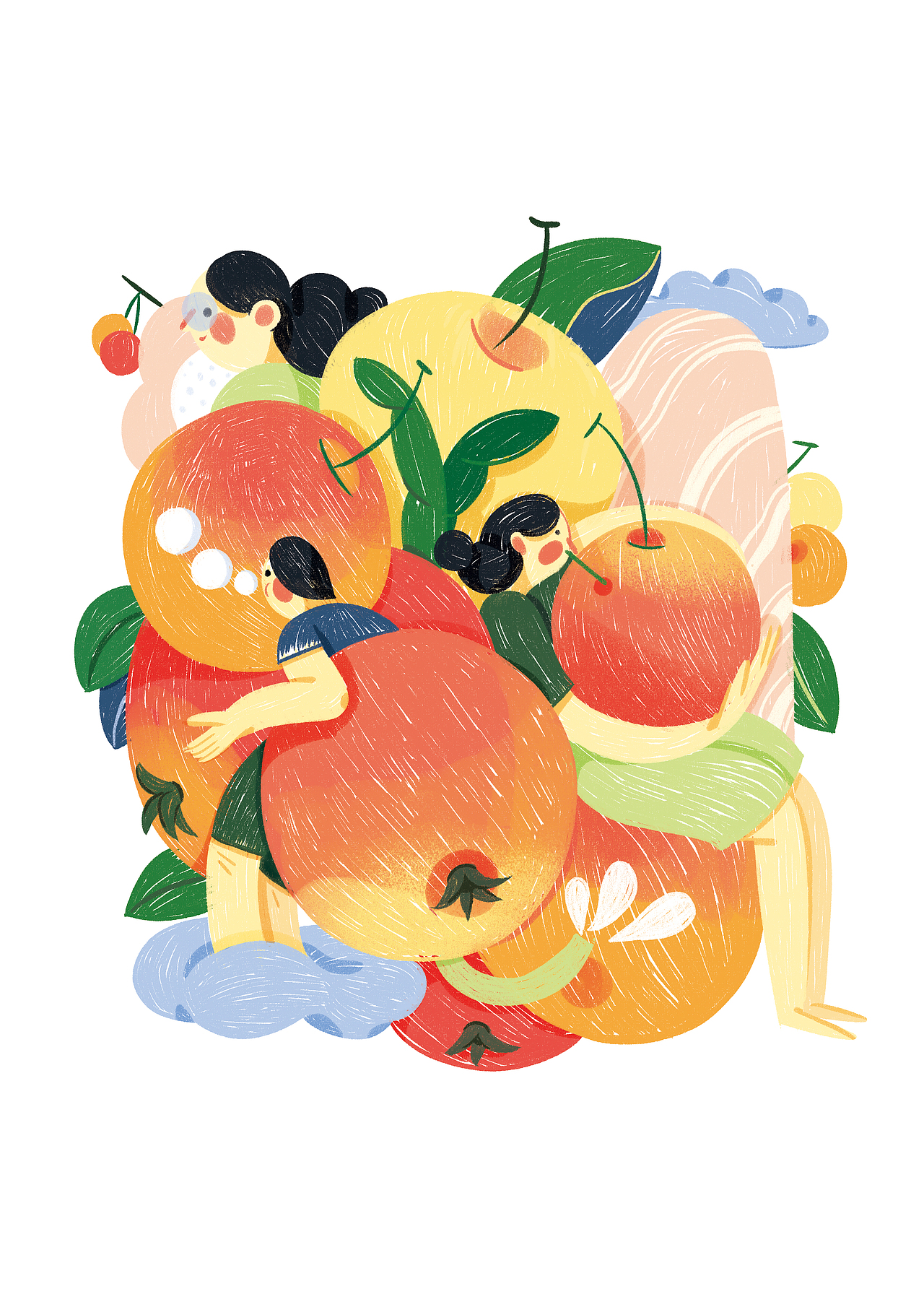 干果包装插画