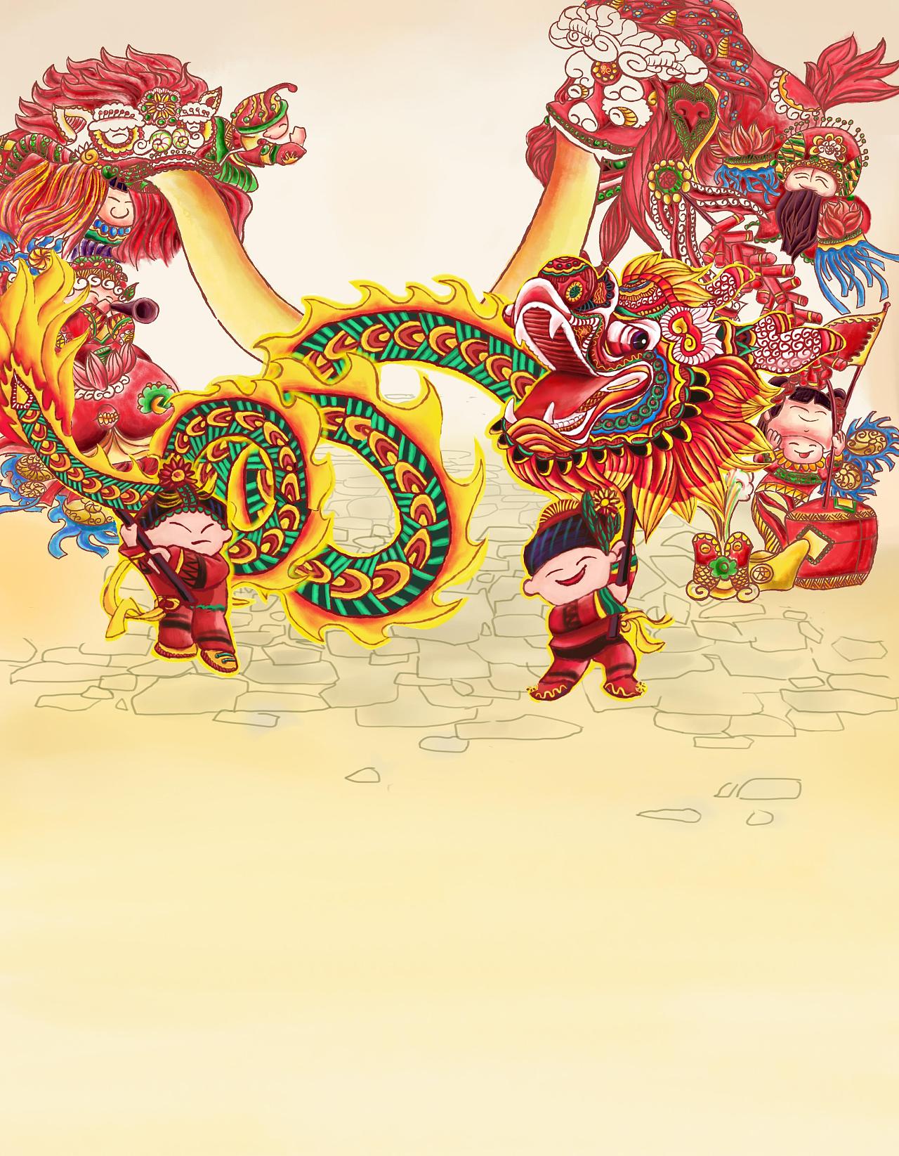 龙年大吉 舞龙中华