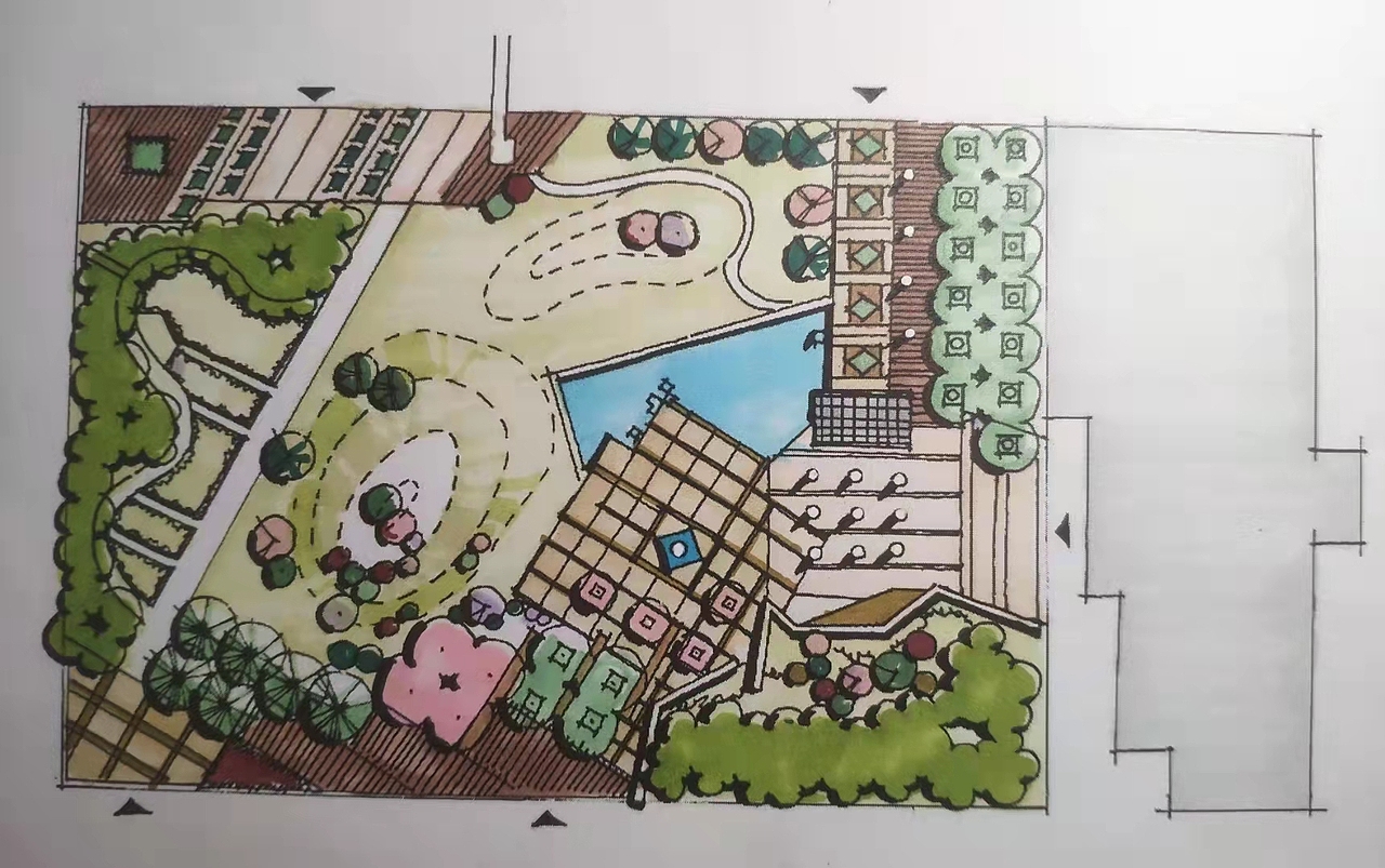 手绘（图ZMjkzMDYxNjM2） - 景观设计 - 站酷设计师小心鱼刺原创素材 - 站酷ZCOOL