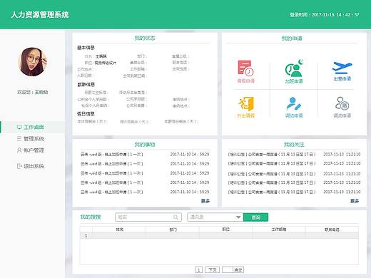 人力资源后台管理