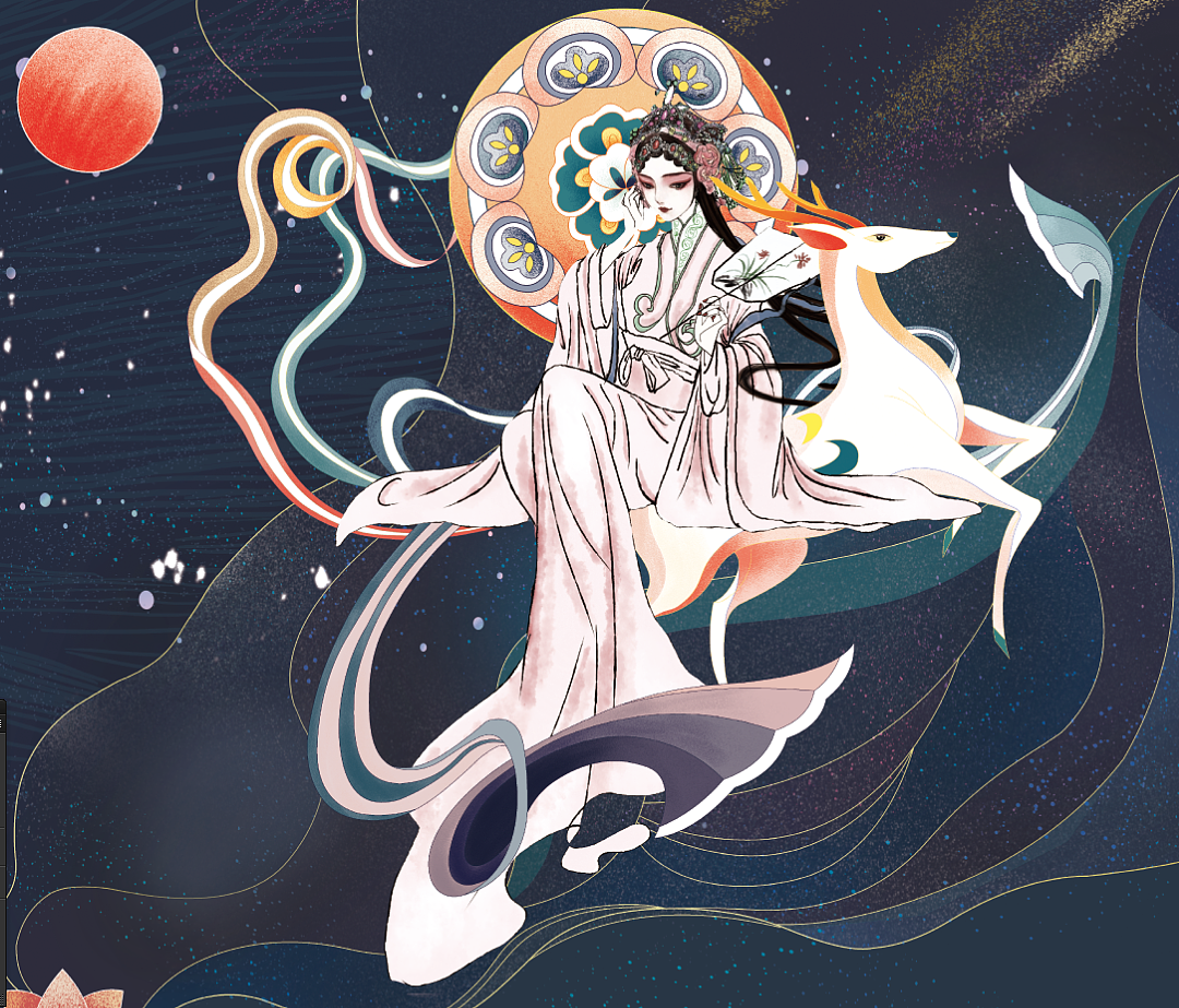 戏曲插画（图ZMjQ5NDAzMjY0） - 创作习作 - 站酷设计师小小XIAO122原创素材 - 站酷ZCOOL