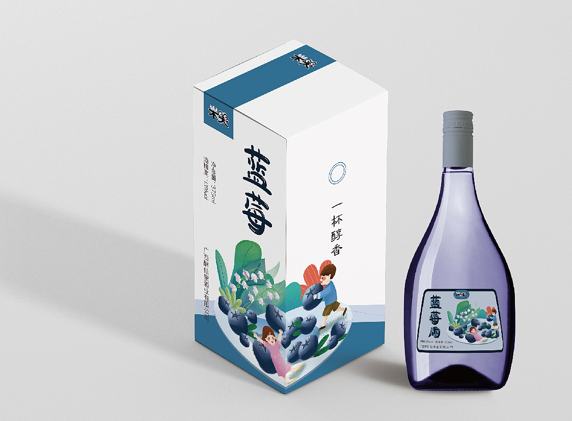 多口味水果酒——系列化包装设计