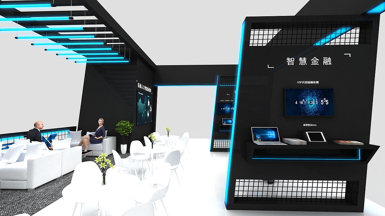 依图科技展位展会展览设计3D效果图（图ZMTk5MjQ5NzI4） - 其他三维 - 站酷设计师不求人_ph原创素材 - 站酷ZCOOL