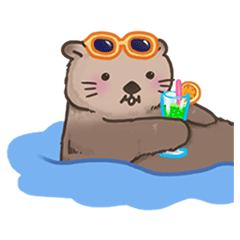 呆萌海獭表情包（图ZOTg0MzQ0MDQ=） - 网络表情 - 站酷设计师__yy__原创素材 - 站酷ZCOOL
