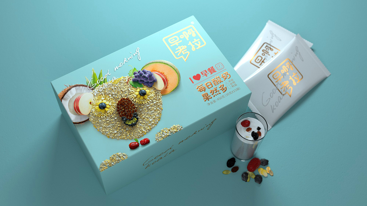 早啊考拉 i 胶原蛋白代餐粉|平面|包装|mr苏 - 原创作品 - 站酷